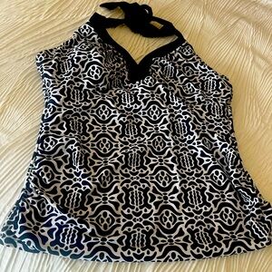Halter Tankini Top: XL. Sz 16.